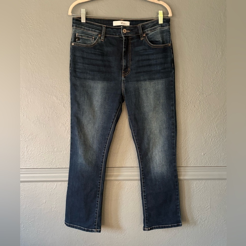 KanCan Mid Rise Straight Ankle Dark Wash Stretch Jeans 11/29